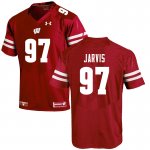 Men's Wisconsin Badgers NCAA #97 Mike Jarvis Red Authentic Under Armour Stitched College Football Jersey IU31F17FP